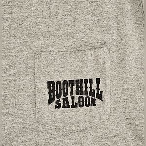 Boothill Saloon Biker T-Shirt in L Gray